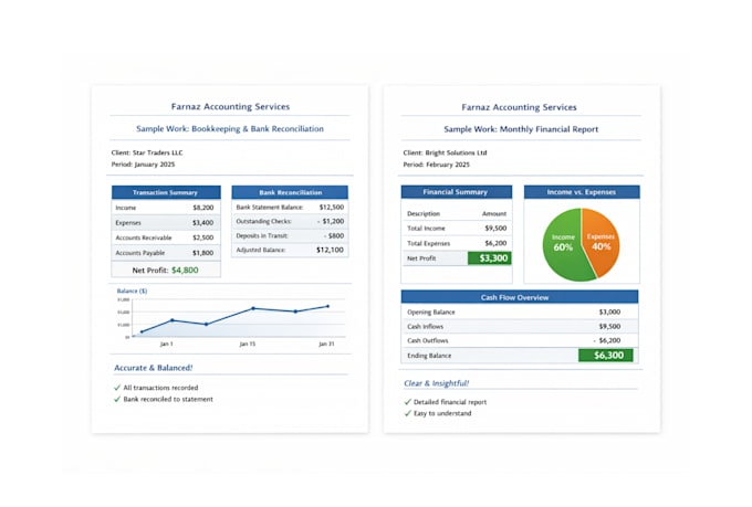 do accurate accounting data entry  and bookkeeping support